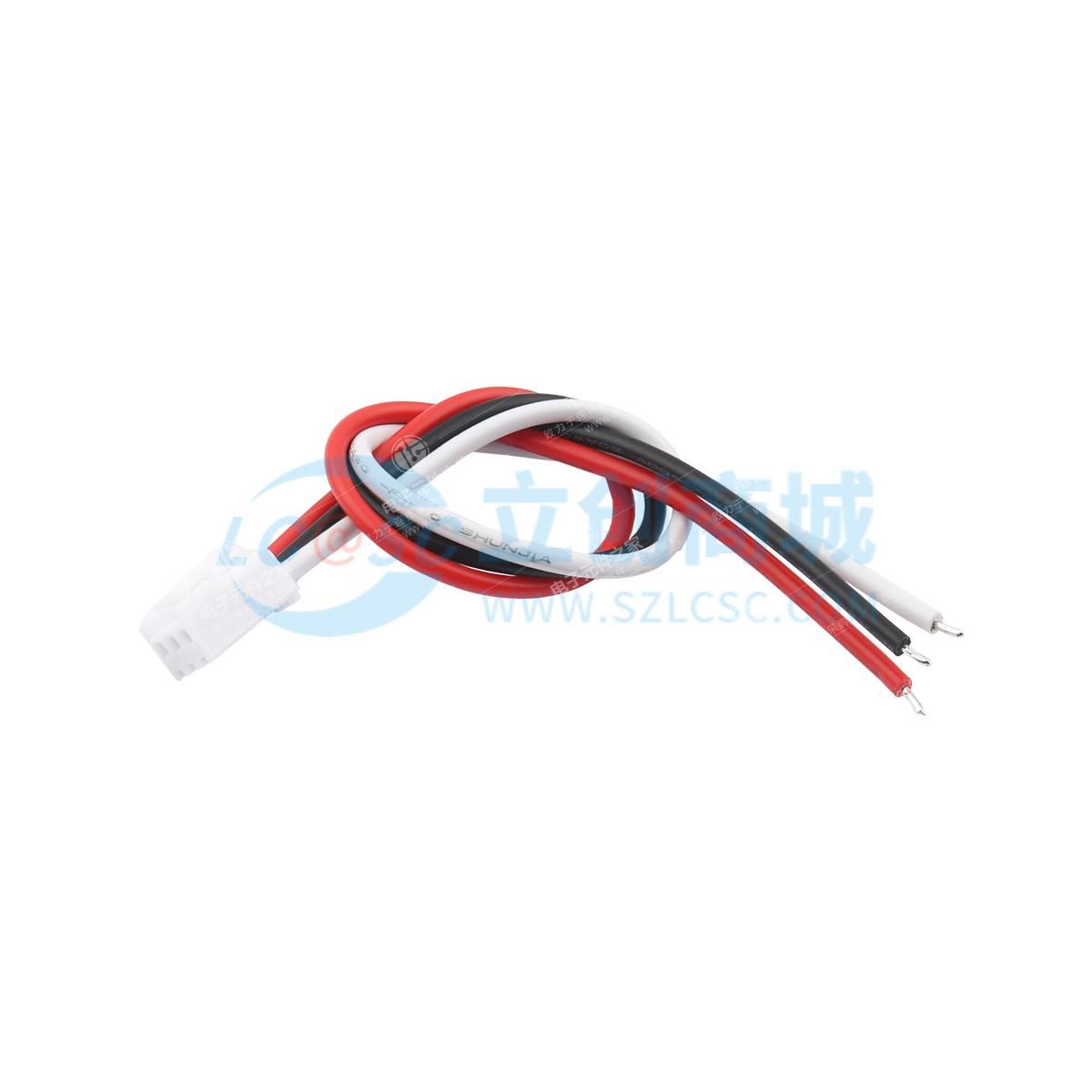 端子线 VH3.96-3P+镀锡3.0mm UL1015 20AWG L=200MM