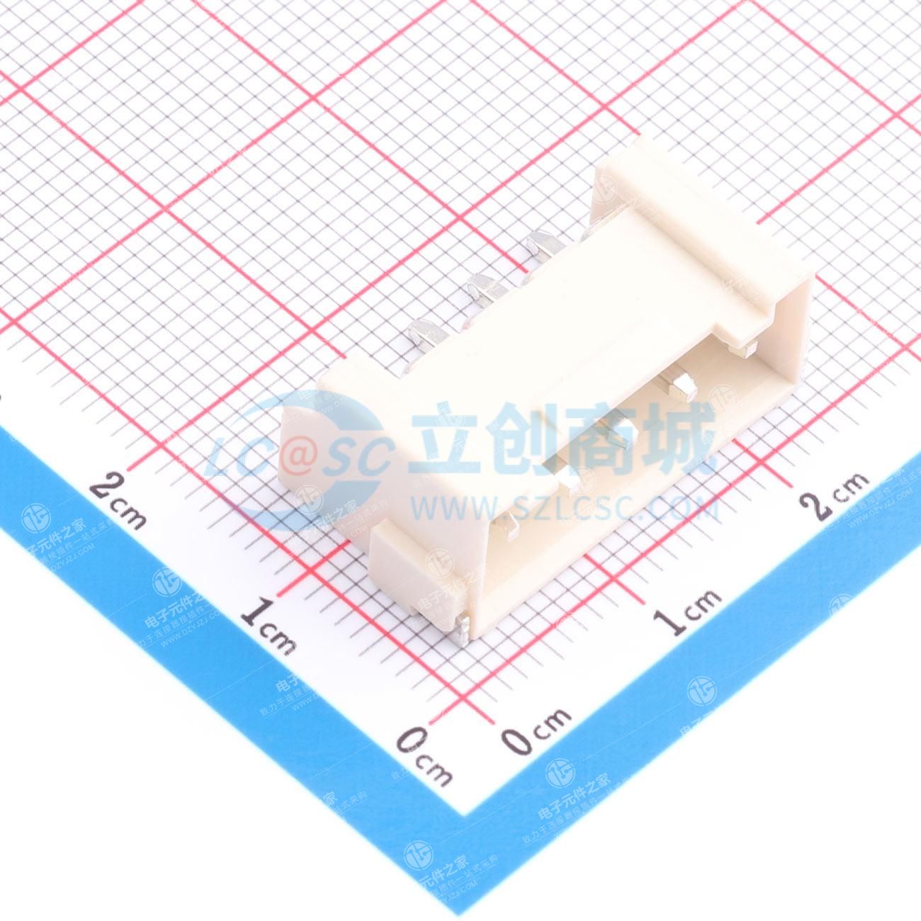 1x5P 间距:3.96mm 卧贴 系列:VH