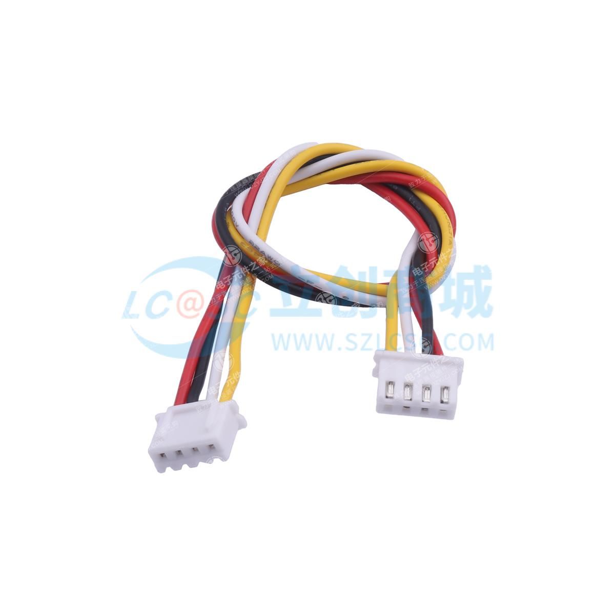 端子线 XH2.54-4P+XH2.54-4P(反向) UL1007 22AWG L=200MM
