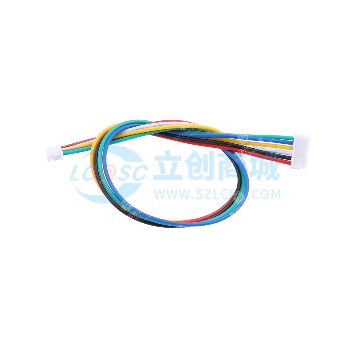 端子线 ZH1.5-6P+ZH1.5-6P(反向) UL1007 28AWG L=200MM