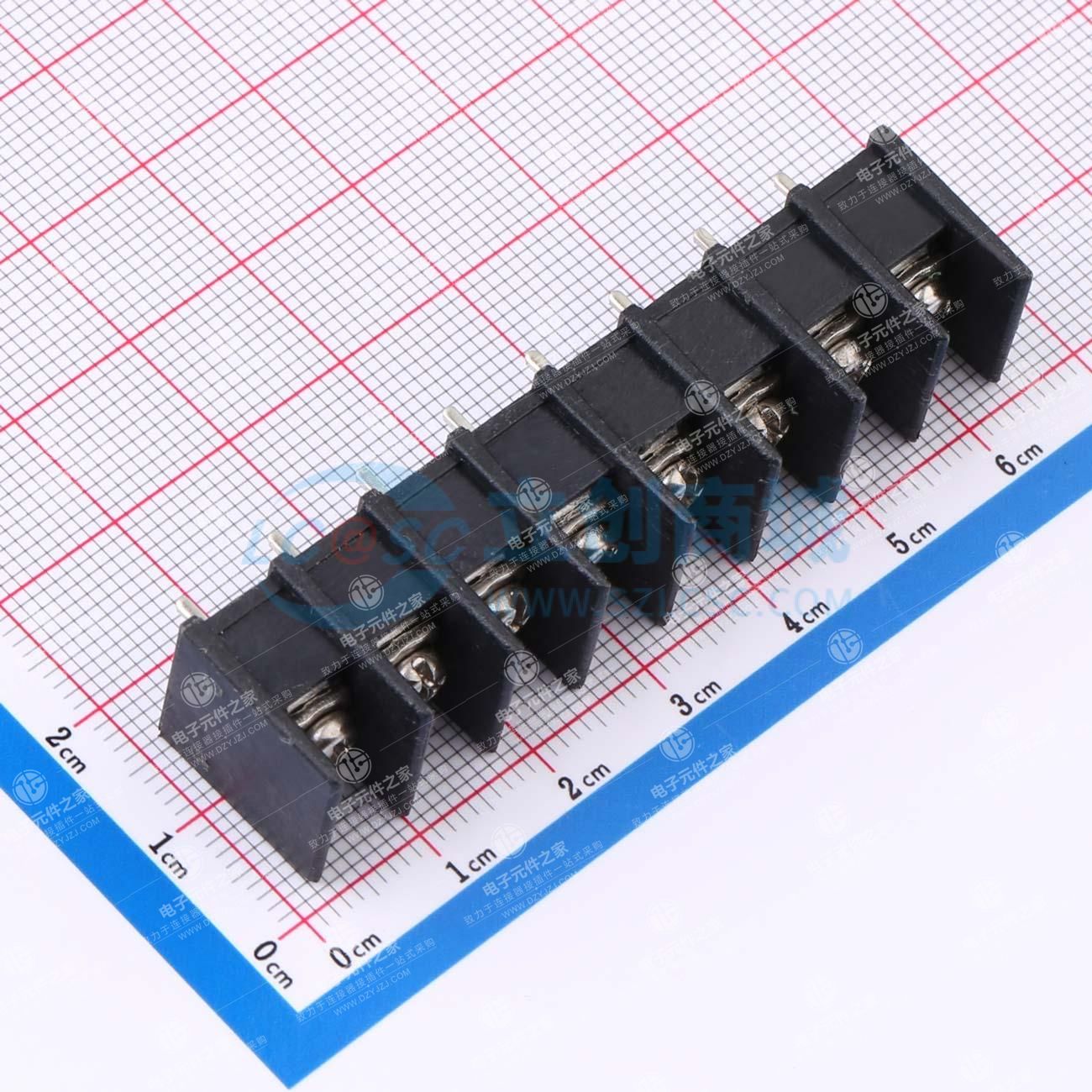 7.62mm 1x8P 直插 中脚 排数:1 每排P数:8