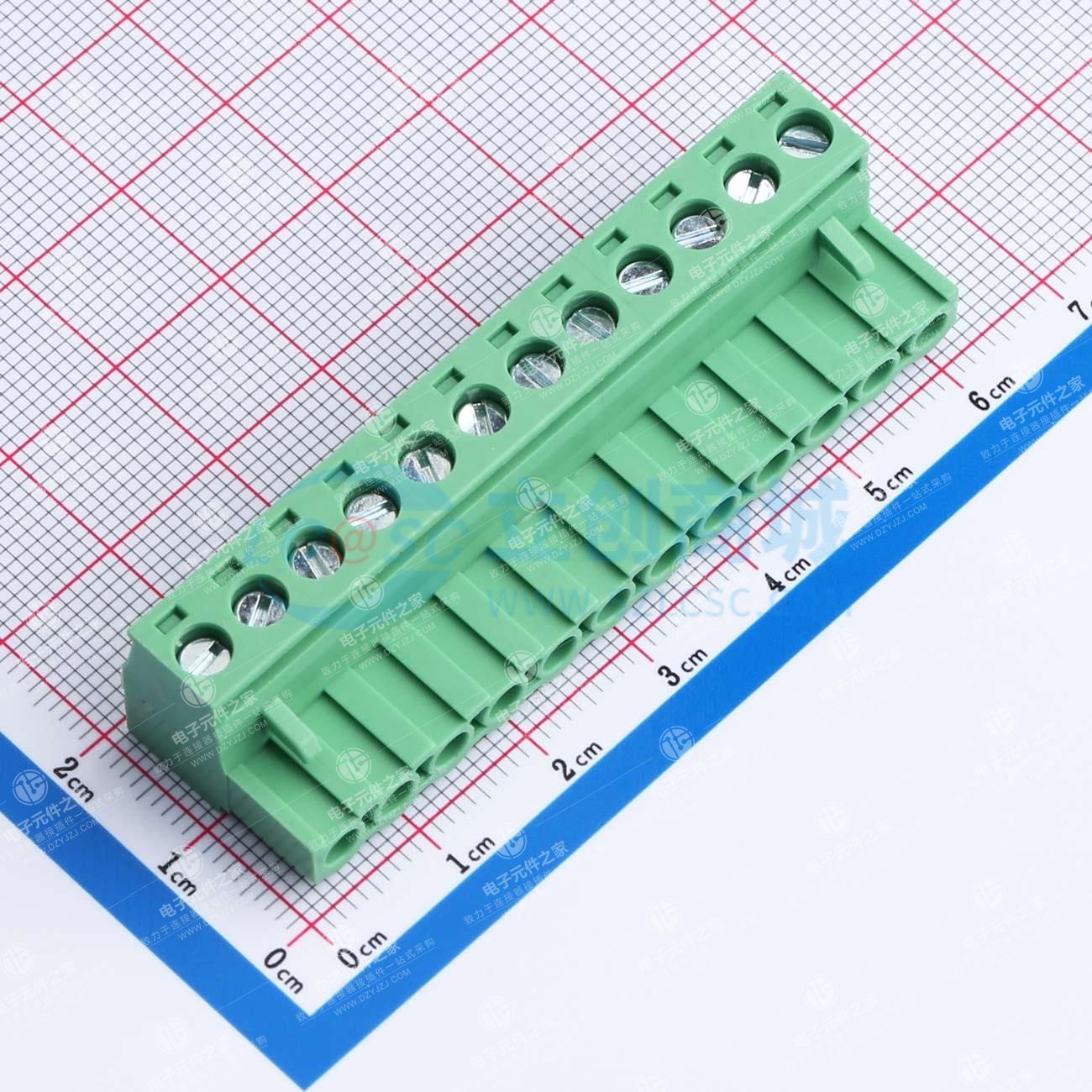1x12P 5.08mm 排数:1 每排P数:12