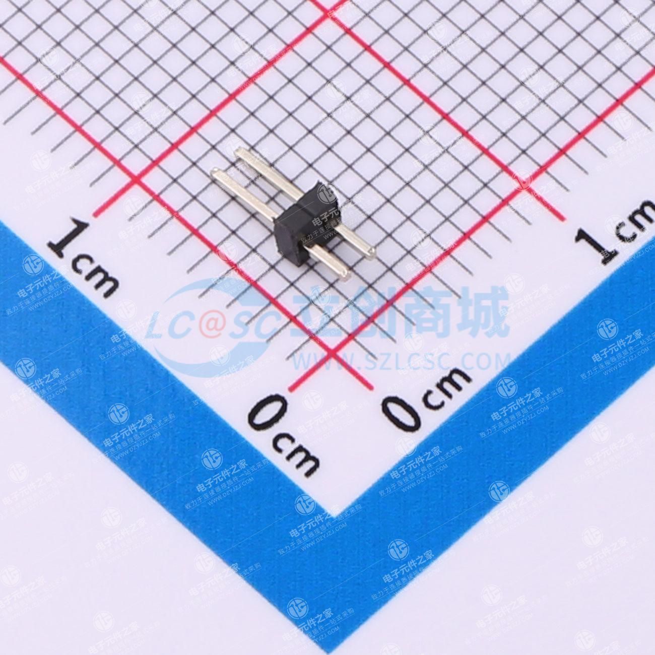 1x2P 间距:1.27mm 方针 直插