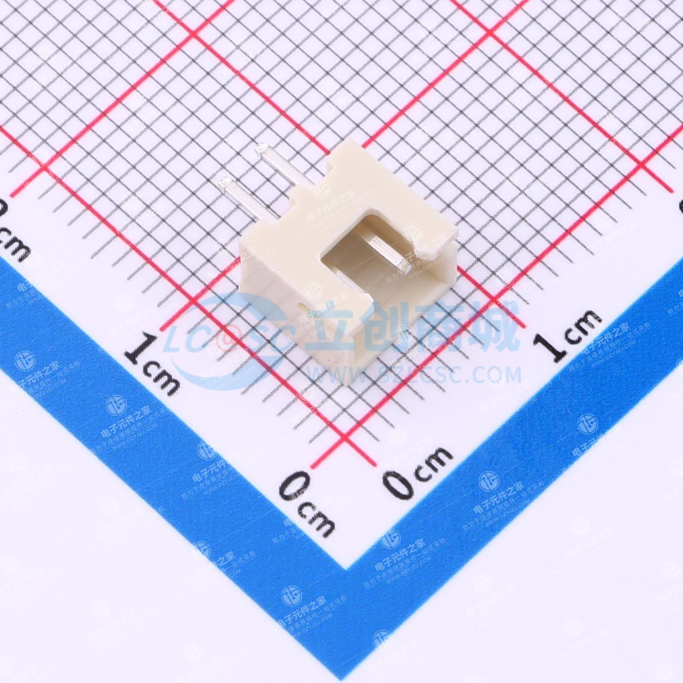 1x2P 间距:2.5mm 直插 系列:XH